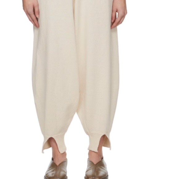 Monica Cordera Other - Monica Cordera off-white Vented Cuff lounge Pants